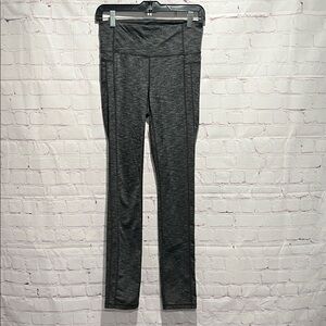 Athleta Charcoal Heather Workout Leggings‎ Woman’s Size Small